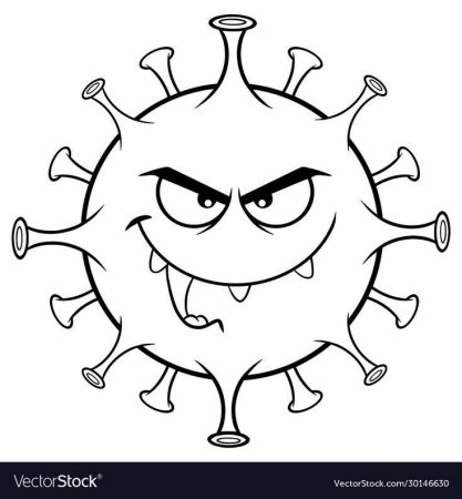 Микробы раскраска для детей