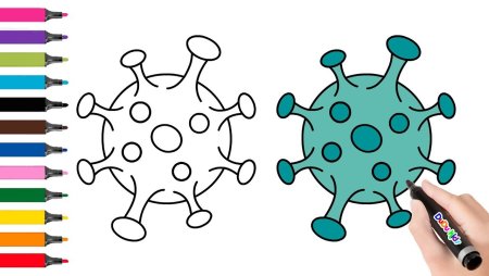 Микробы раскраска для детей