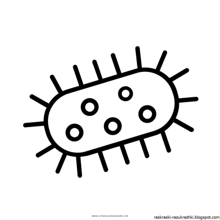 Раскраска коронавирус для детей