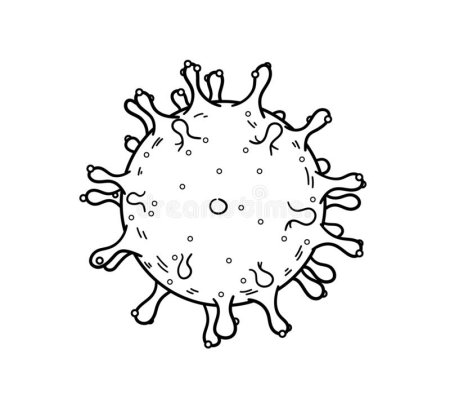 Микробы раскраска для детей