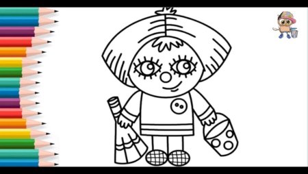 Раскраска Антошка из мультика