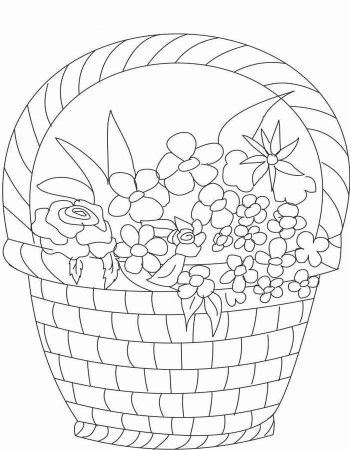 Букет тюльпанов раскраска