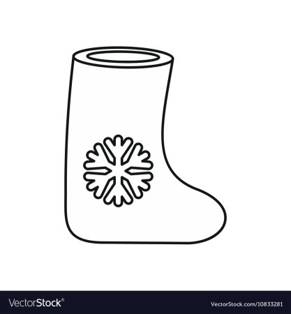 Новогодние носки для выризание