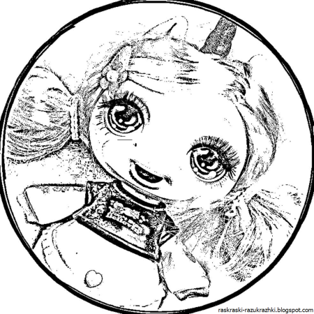 Раскраски для девочек Пупси