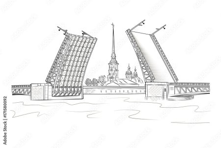 Разводные мосты раскраска для детей