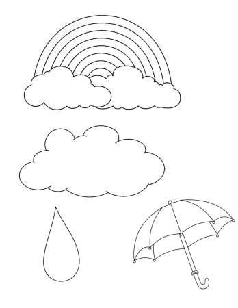 Раскраска погода