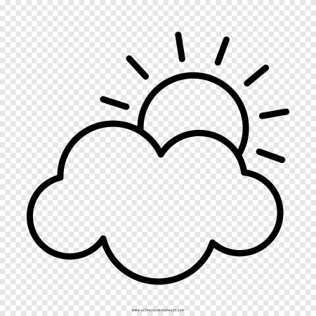 Cloudy раскраска для детей