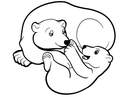 Медвежонок Умка раскраска