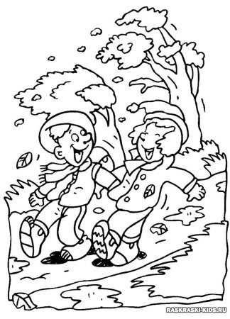 Осенне весенние раскраски