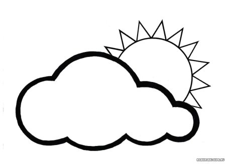 Облачко раскраска