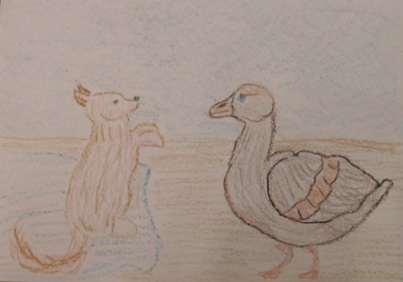 Рисунок к каштанке Чехова