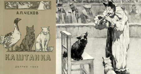 Иллюстрации а.п Чехова каштанка