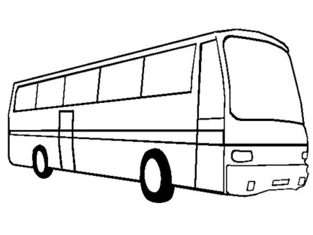 Автобус раскраска для детей