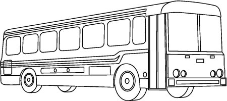 Раскраска автобус