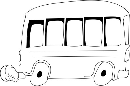 Раскраска автобус ПАЗ 3205