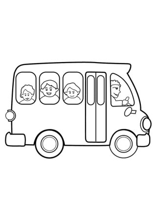 Раскраска ПАЗ 3205