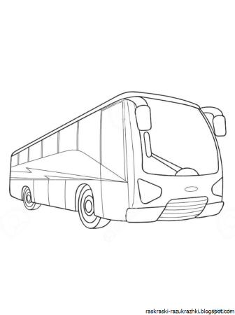 Автобус карандашом