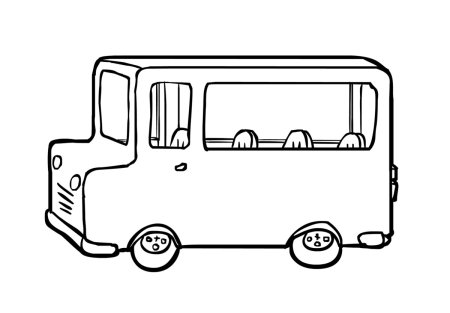 Раскраска автобус