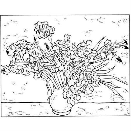 Тюльпан раскраска