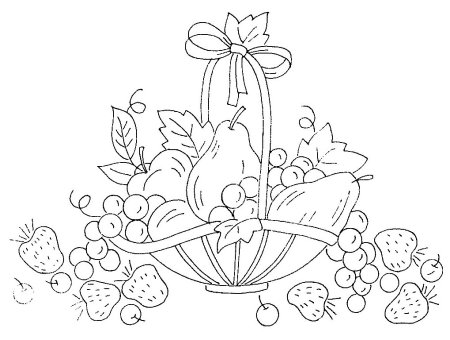 Букет цветов раскраска для детей