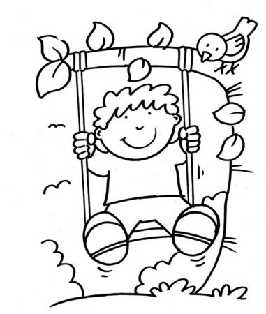 Горка раскраска для детей