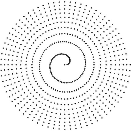 Спираль пунктир