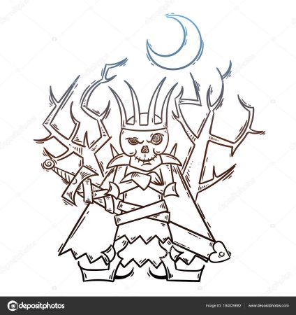 Кощей из мультика Иван Царевич