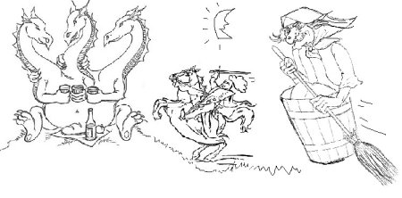 Кощей Бессмертный раскраска