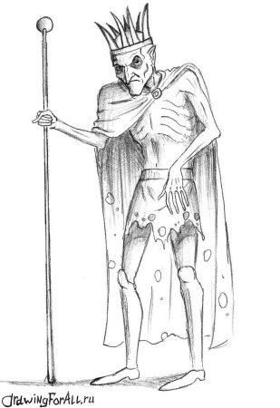 Раскраска Кощей Бессмертный для детей