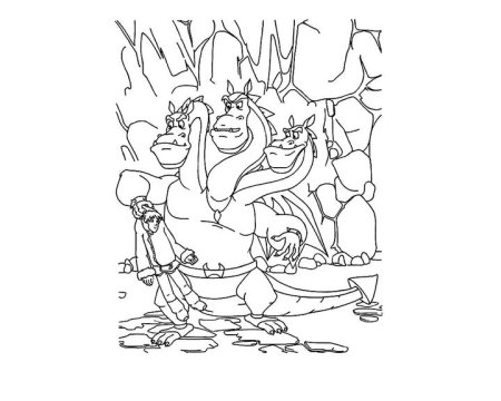 Раскраска царевны баба Яга