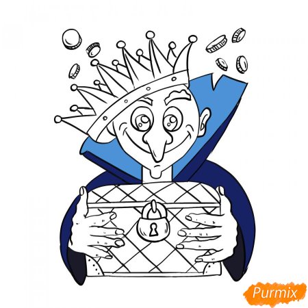 Баба Яга и Кощей раскраска