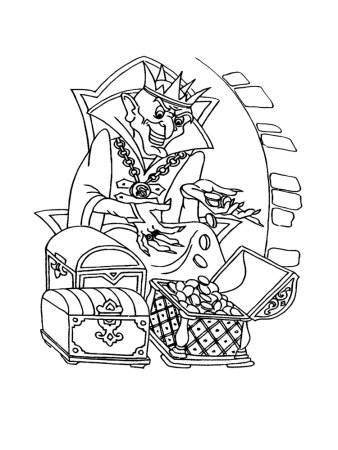 Иван Царевич и серый волк раскраска