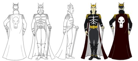 Нарисовать Кощея Бессмертного поэтапно