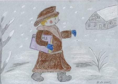 Рисунок к рассказу Толстого Филиппок
