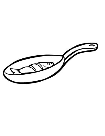 Сковородка раскраска