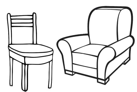 Кресло раскраска