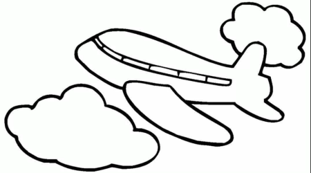 Трафарет самолета для рисования