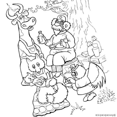 Герои сказки Айболит кит