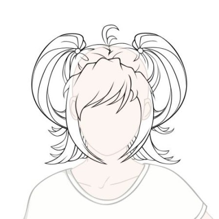 Эскиз прически