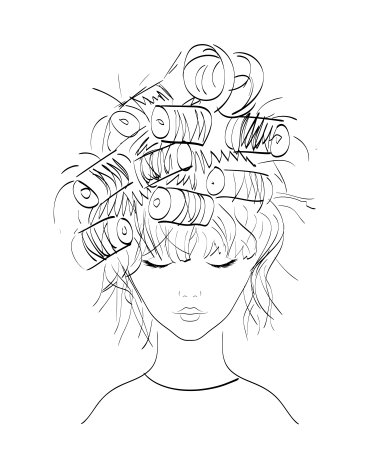 Рисунки для срисовки карандашом прически