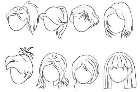 Раскраска девочка с волосами