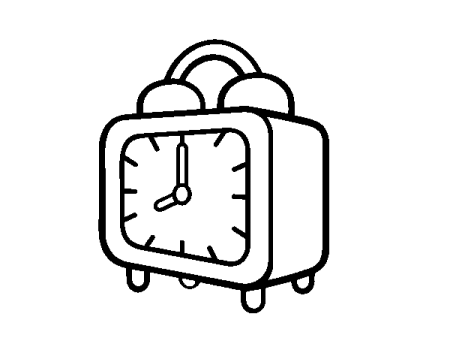 Будильник раскраска