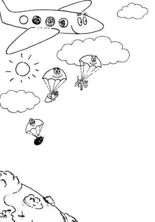 Парашютист карандашом
