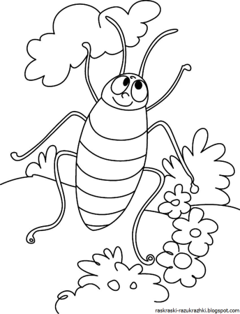 Таракан Тараканище Чуковский раскраска для детей