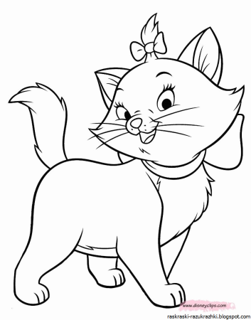 Раскраска кошечка