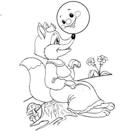 Раскраска "Колобок"