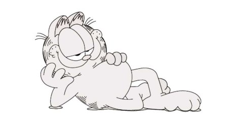 Кот Гарфилд раскраска