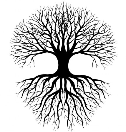 Генеалогическое Древо с корнями