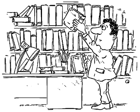 Раскраска библиотека