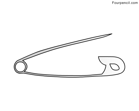 Булавка раскраска